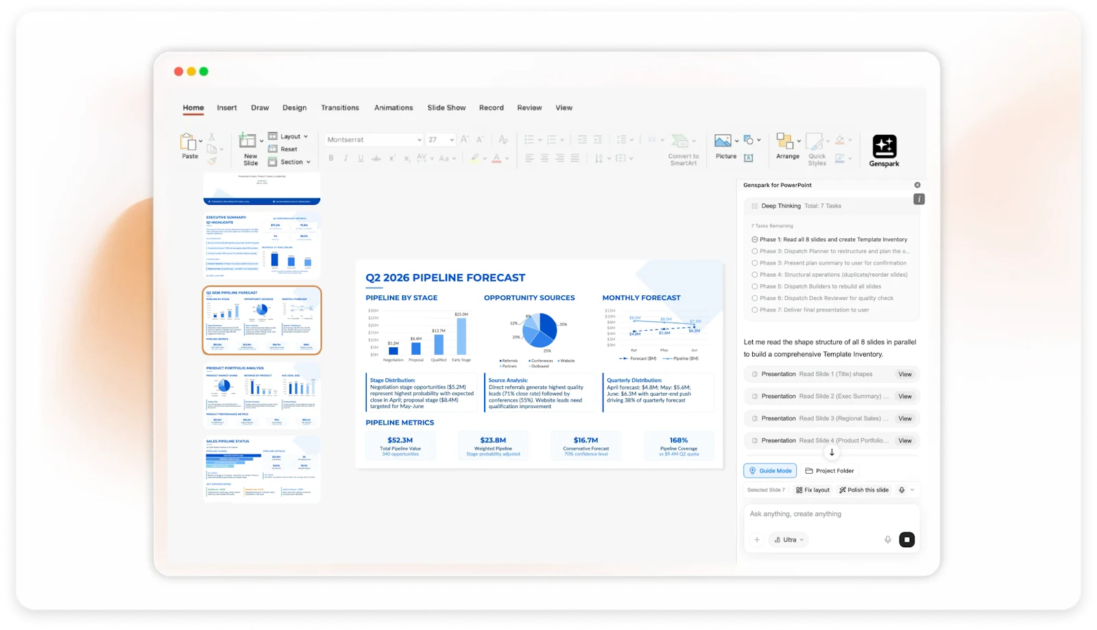 Genspark for Powerpoint screenshot 2