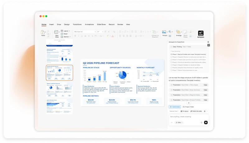 Genspark for Powerpoint screenshot 2