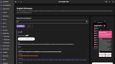 Use of English PRO Web-App gallery image
