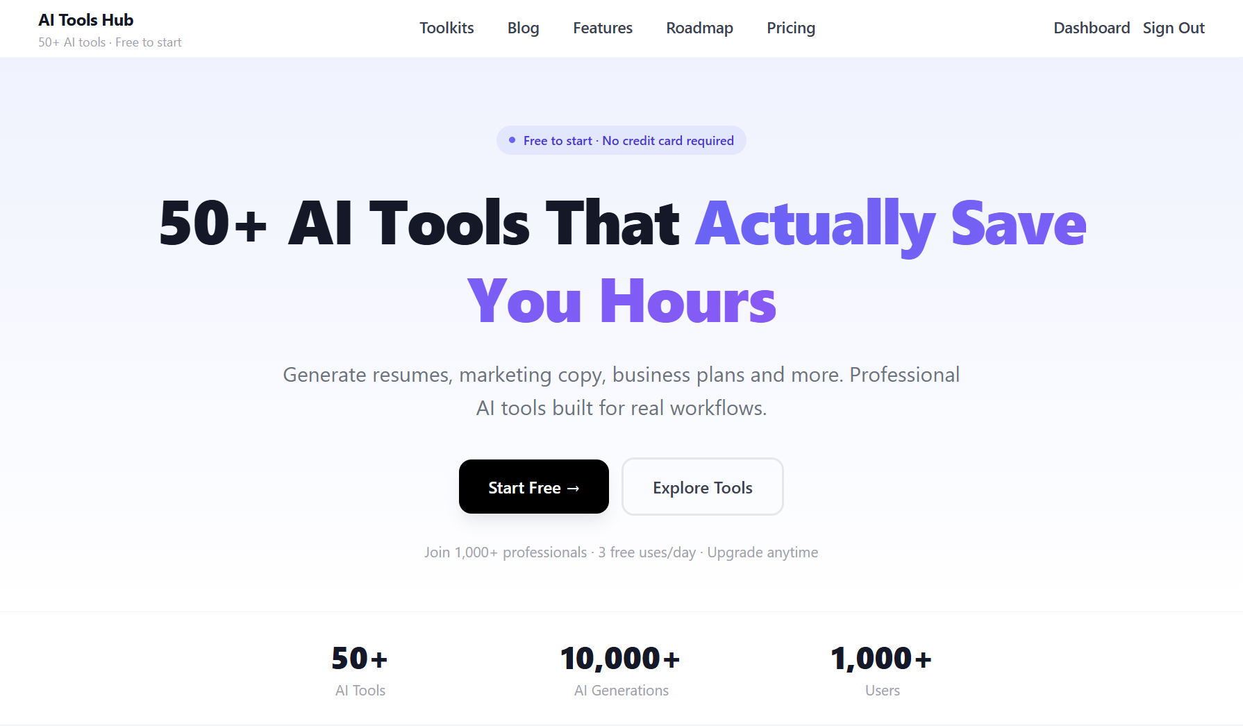 AI Tools Hub