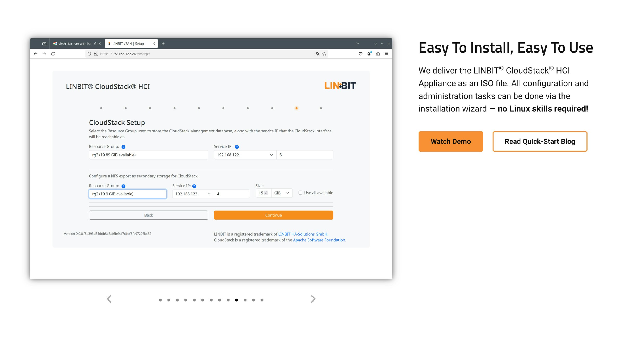 وسائط Linbit CloudStack HCI Appliance - قم بإعداد CloudStack في أقل من 20 دقيقة 3