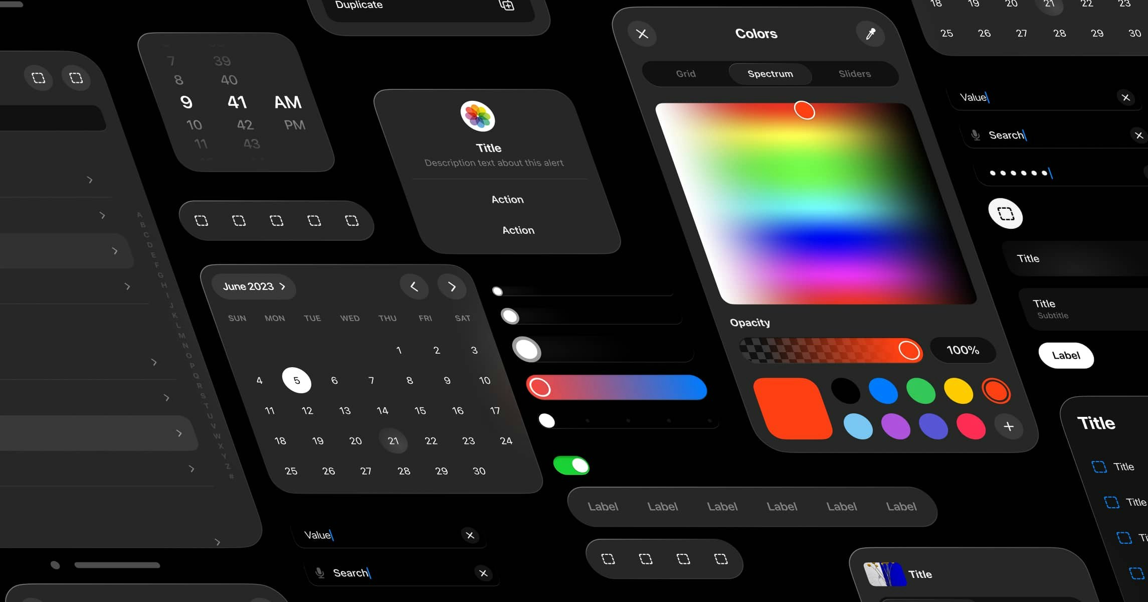 ชุด UI สำหรับนักพัฒนา Apple Vision Pro