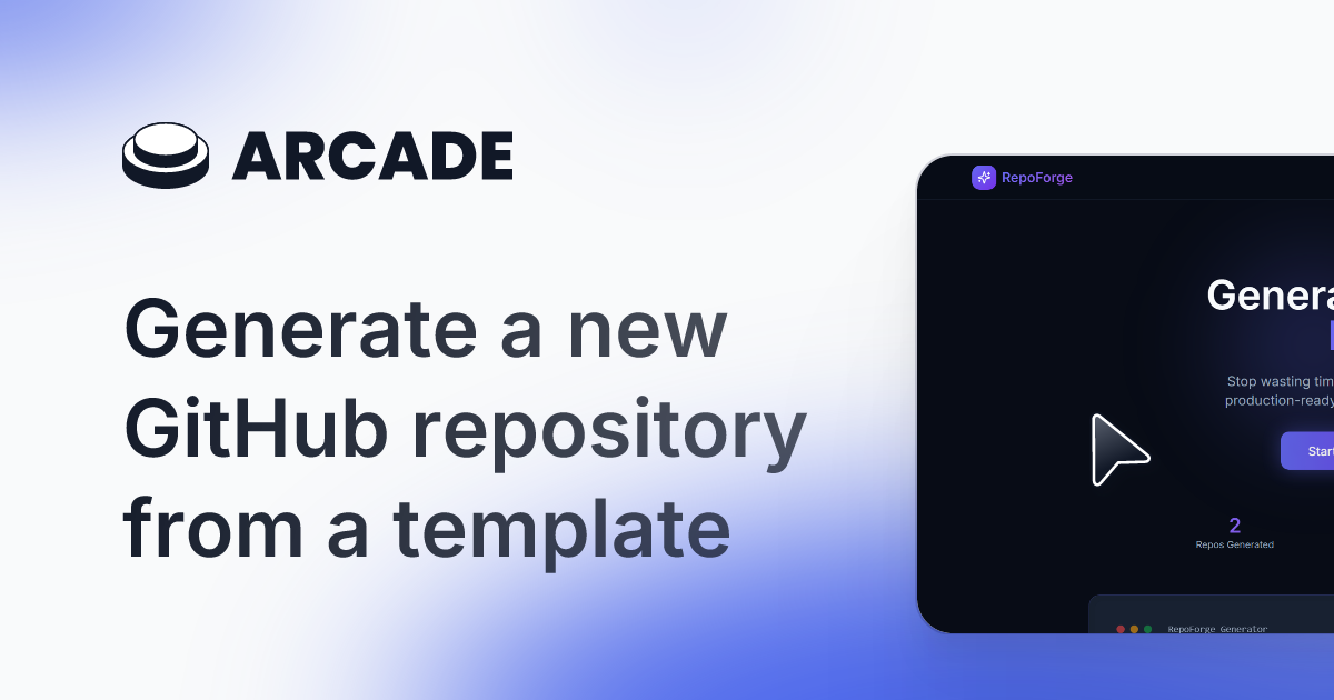 Repo Forge - Main product screenshot demonstrating key features and user interface