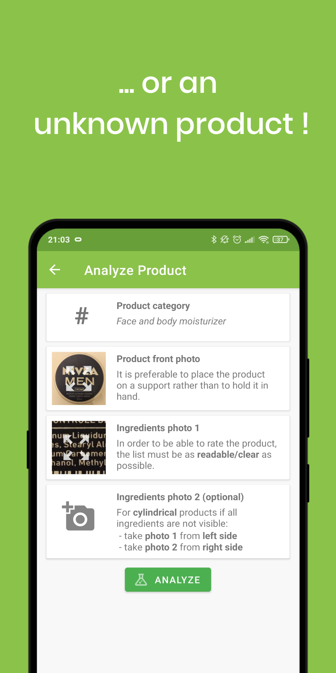 Healthy Cosmetics - Product scan gallery image