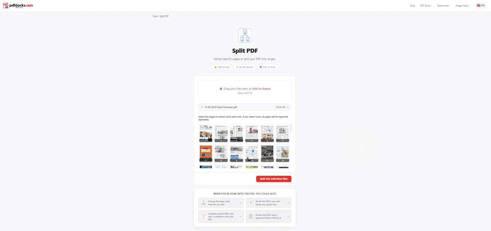 PDFDocks - Tools screenshot 2