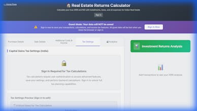 Real Estate XIRR gallery image