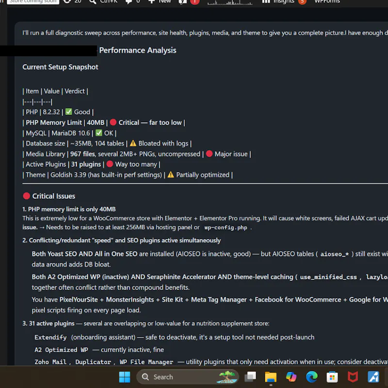 Claude Code WordPress Plugin screenshot 2