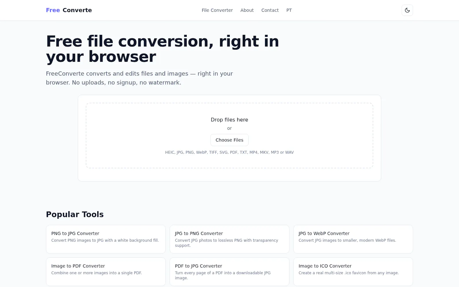FreeConverte screenshot 1