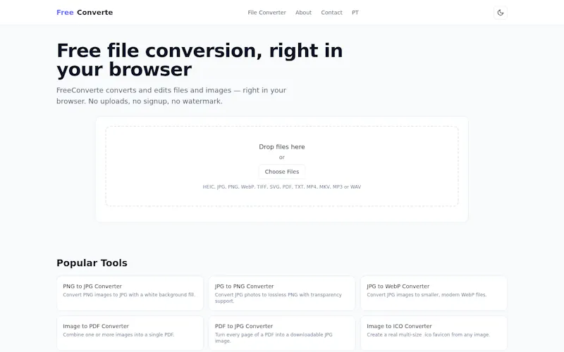 FreeConverte screenshot 1