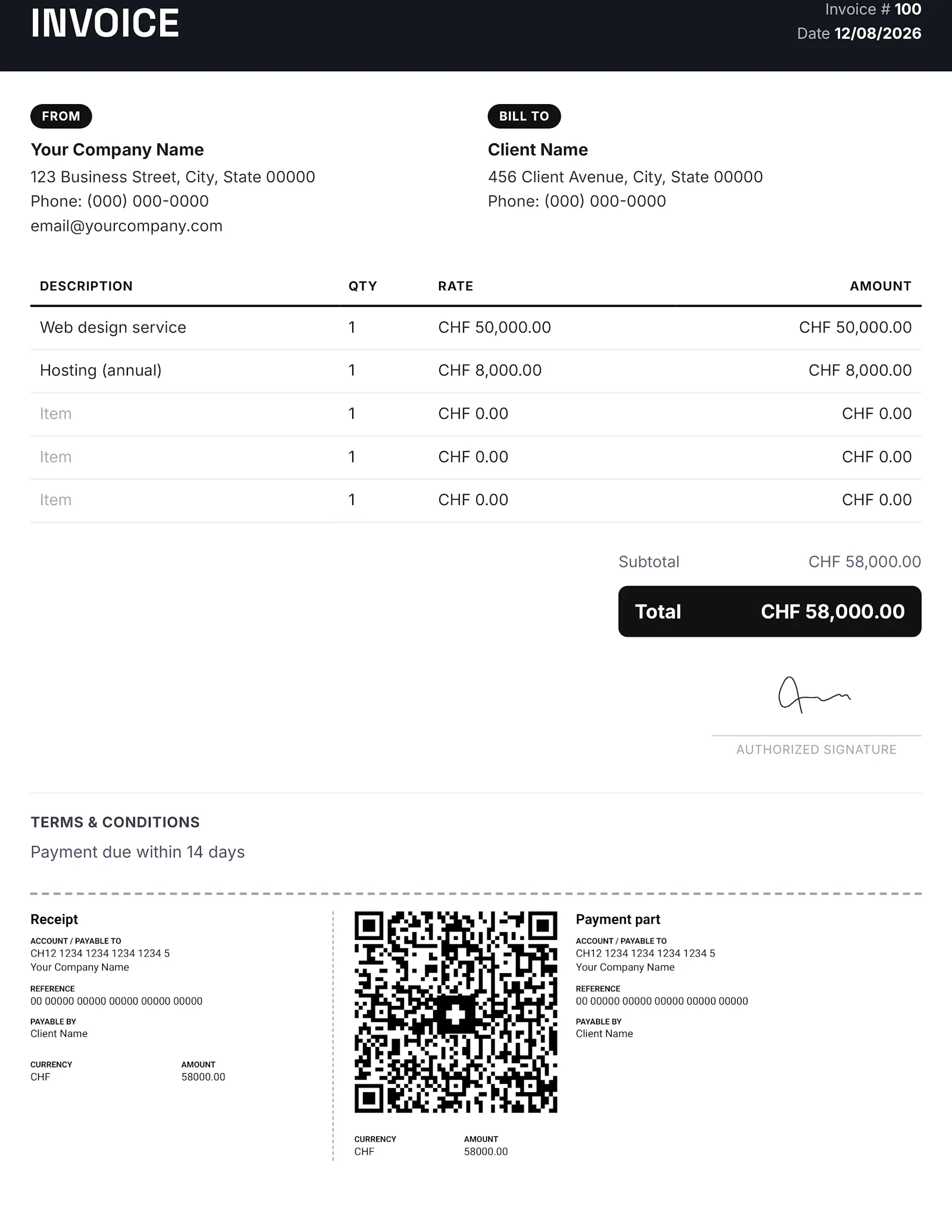 QR Invoice Generator screenshot 1