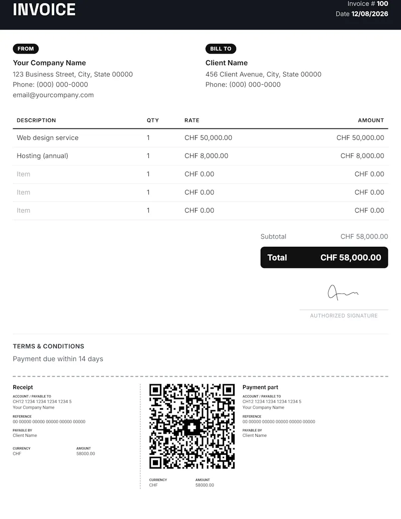 QR Invoice Generator screenshot 1