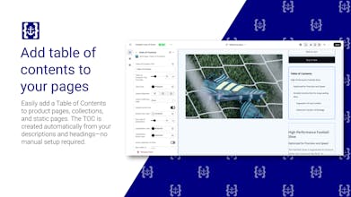 Shopify Table of Contents gallery image