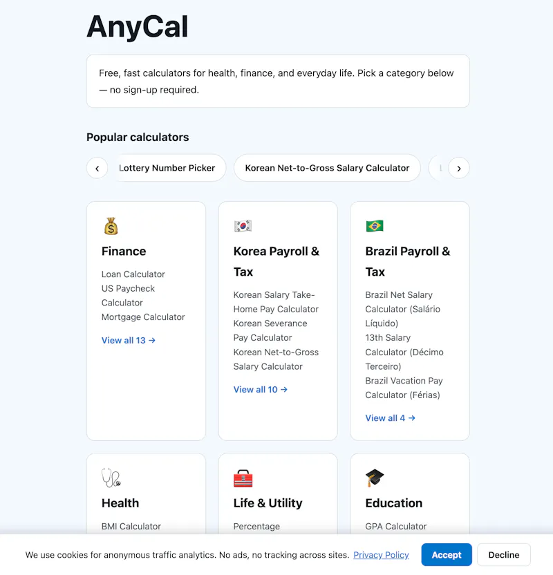 AnyCal screenshot 1