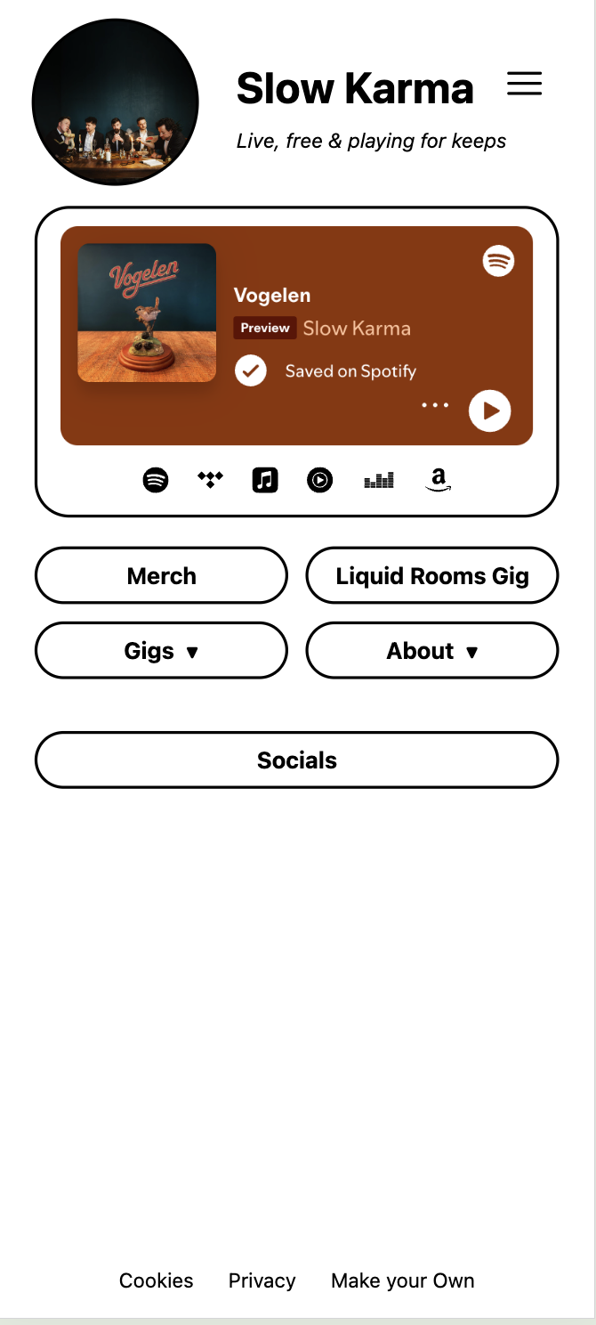 pip.fm: a link-in-bio for musicians gallery image