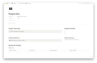 User Research Hub Notion Template gallery image