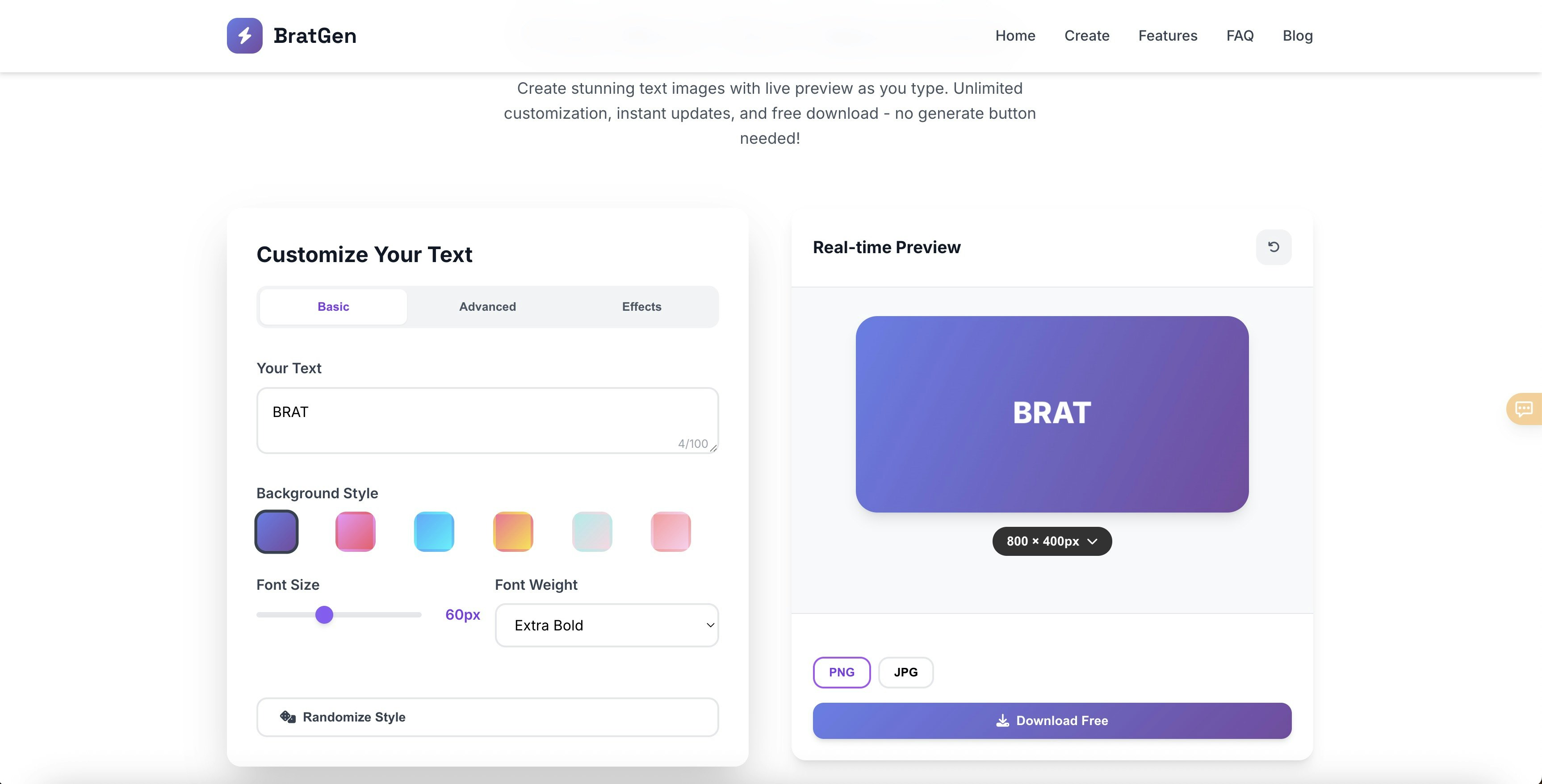 Brat Text Generator gallery image