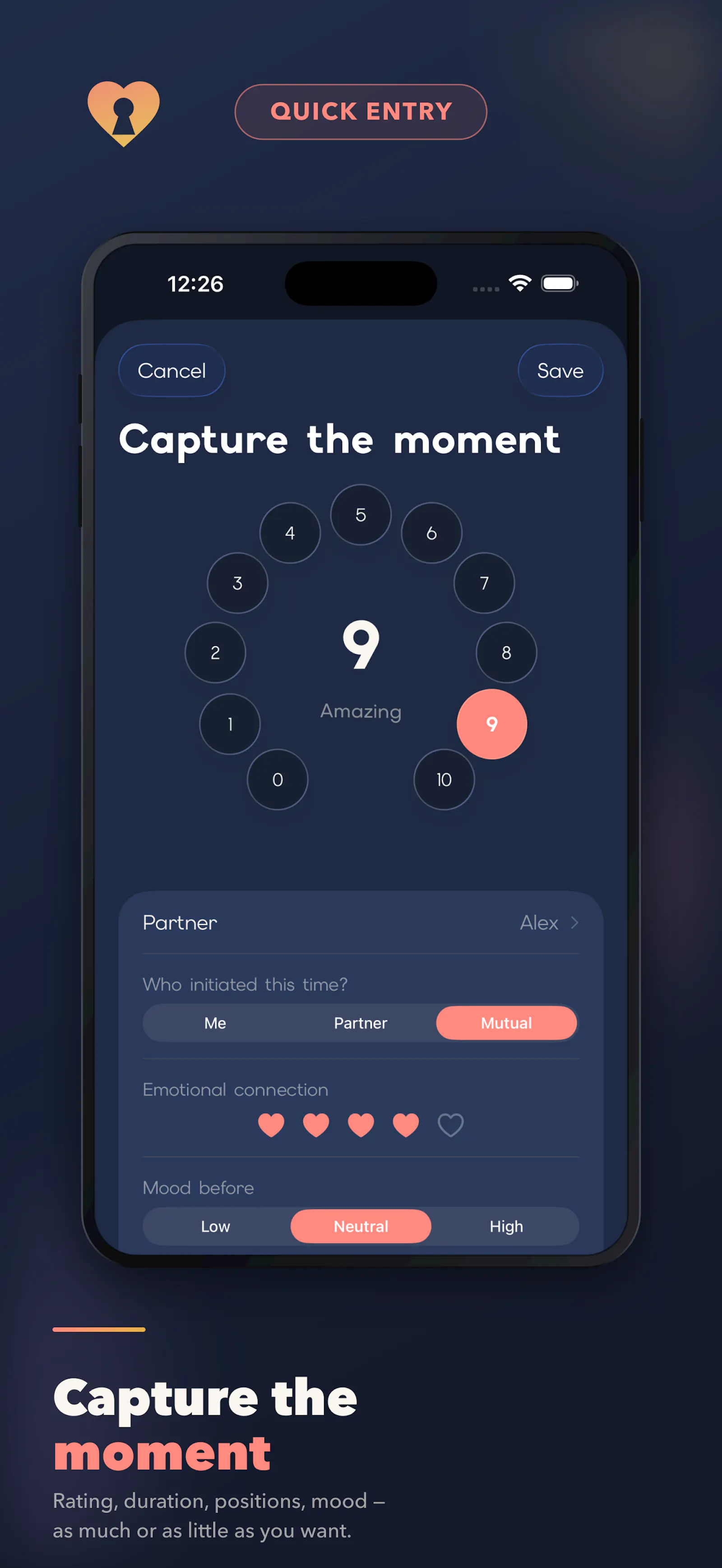 Intimoment screenshot 1