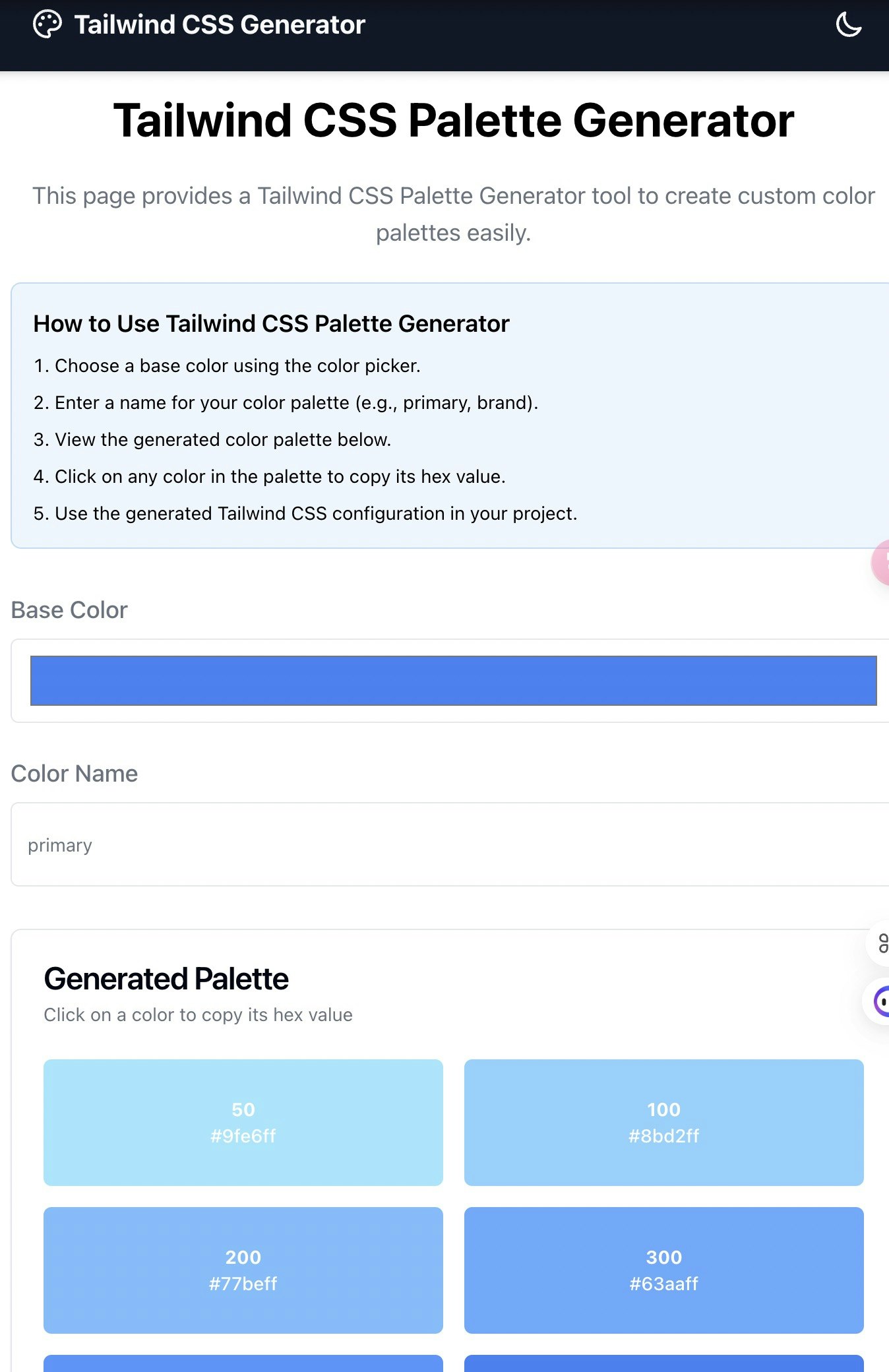 Mídia 3 de Gerador de Tailwind - Tailwind Tools Generator