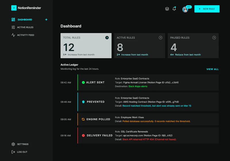 NotionReminder screenshot 2
