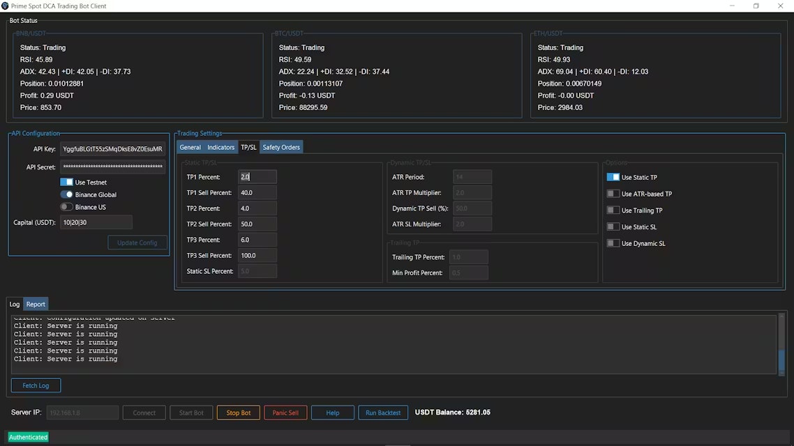 Prime Spot DCA Trading Bot gallery image