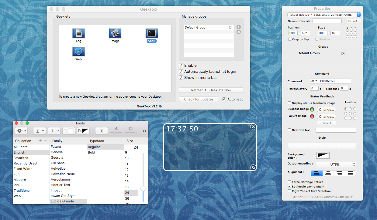 GeekTool gallery image