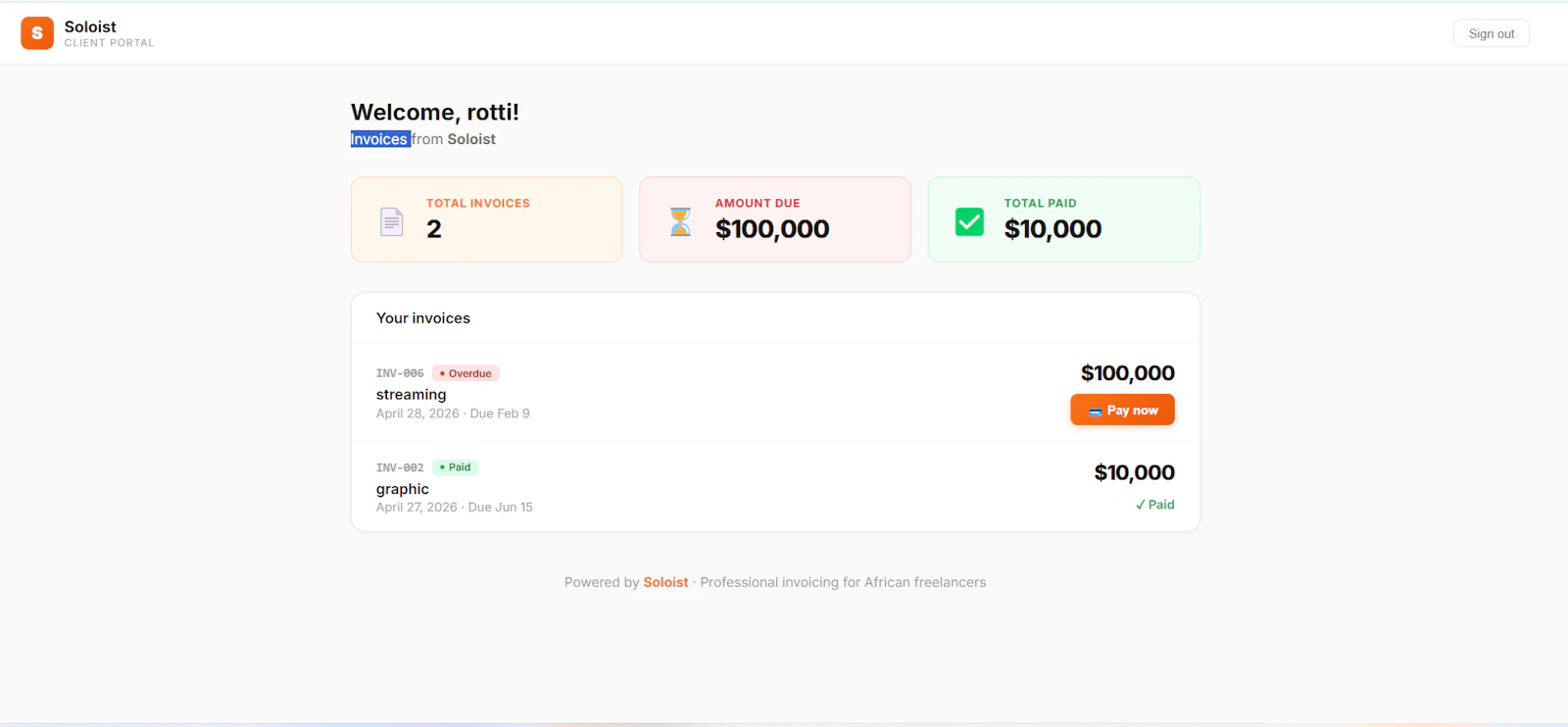 Soloist — Freelance Portal screenshot 5