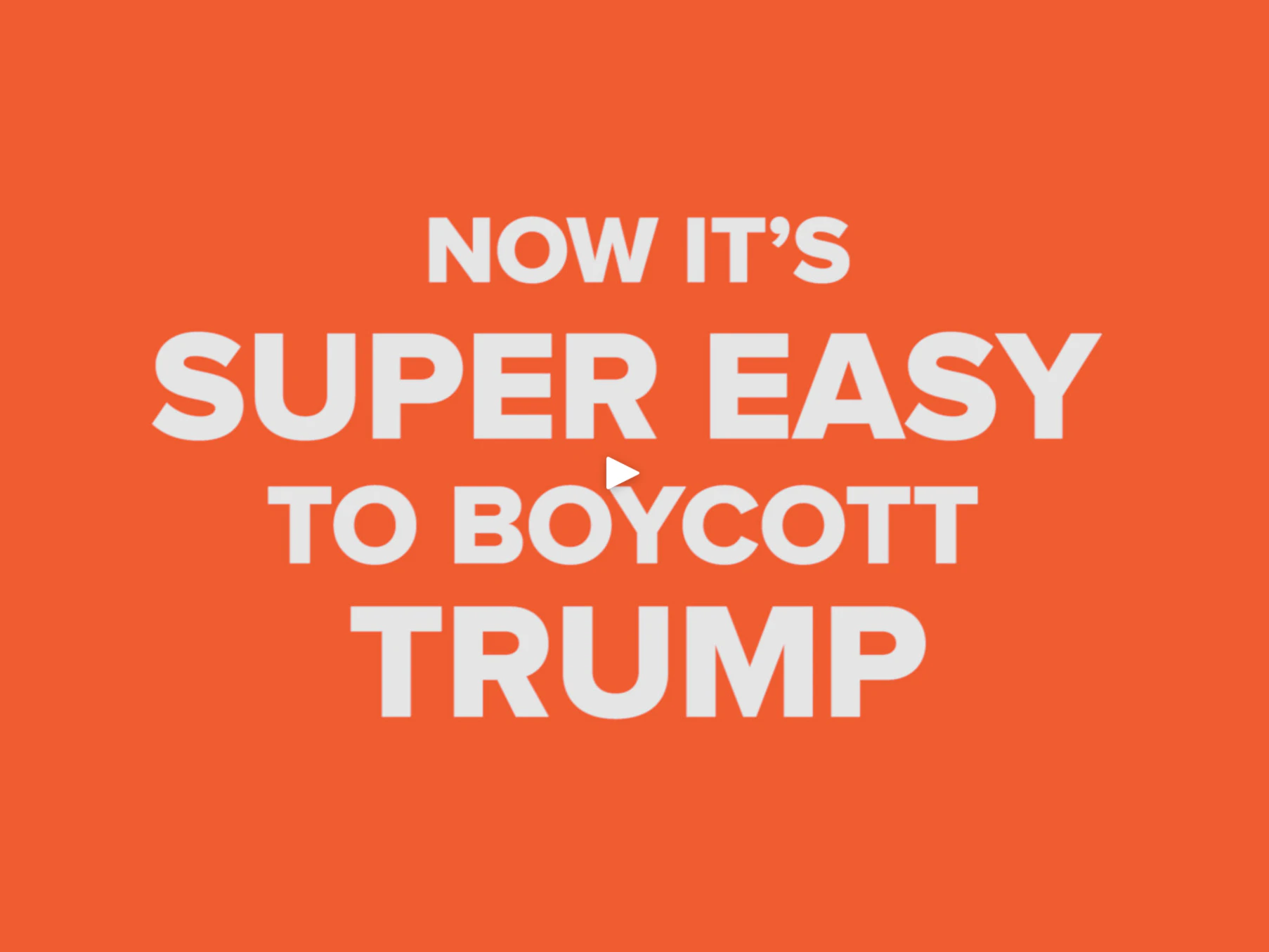 Boycott Trump