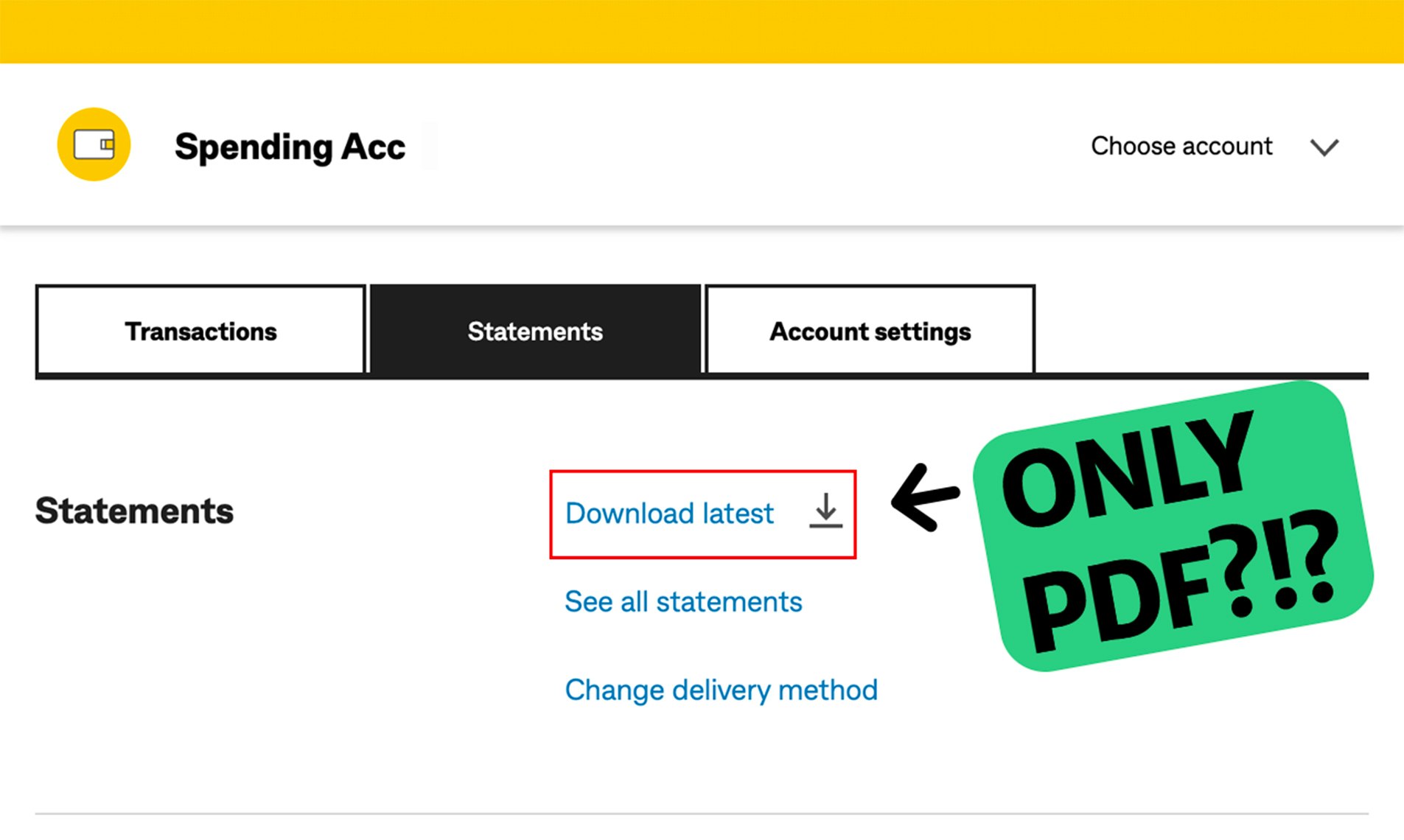 Aussie Bank Statements - Main screenshot showing features and interface