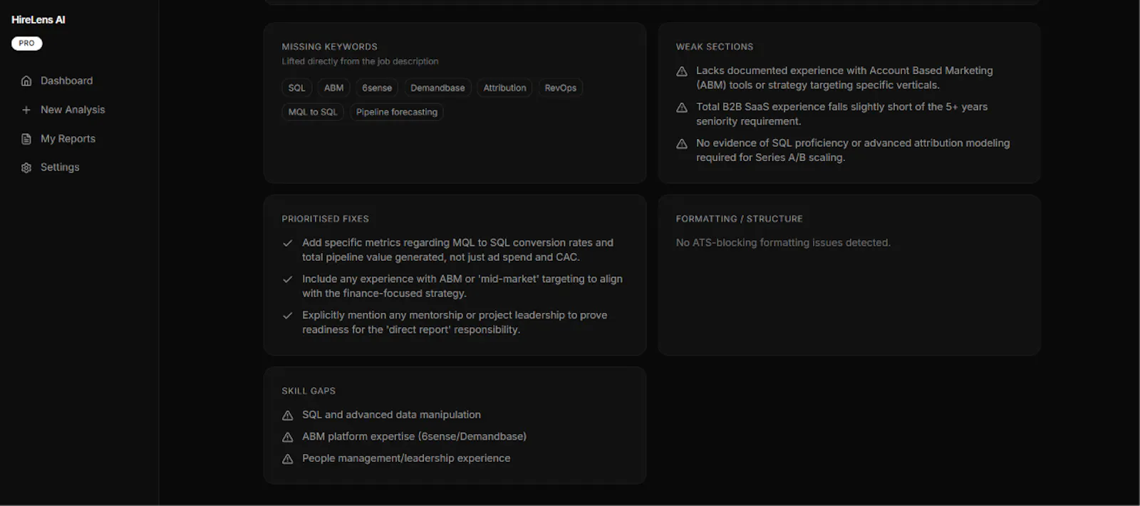 HireLens - Fix your CV, get interviews screenshot 6