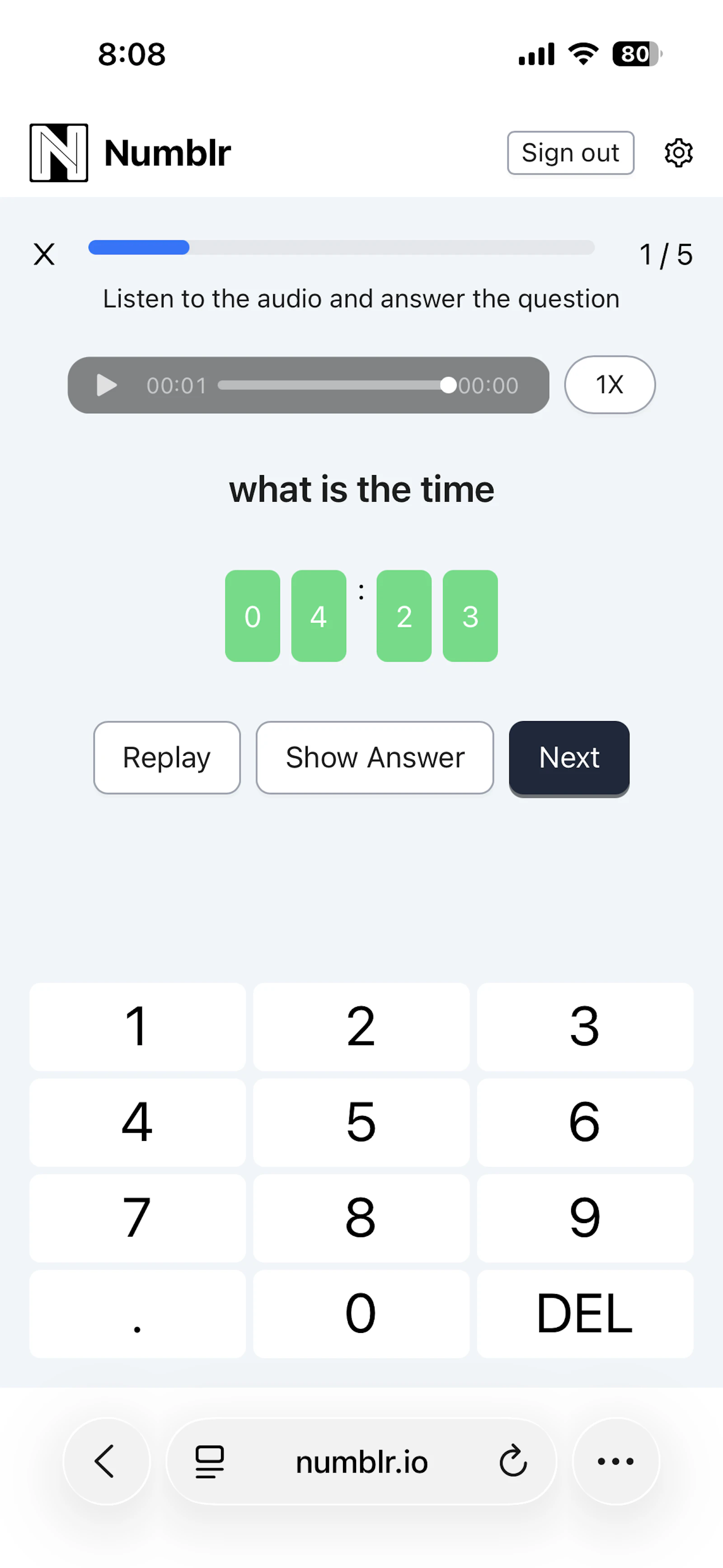 Numblr screenshot 3