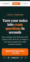 Recallyo -Turn Notes into Exam Questions gallery image