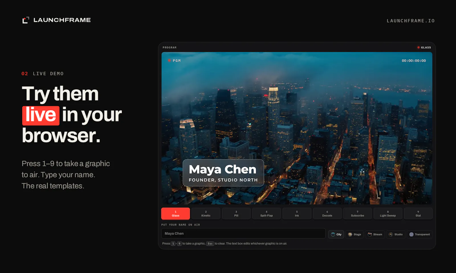 Launchframe screenshot 3