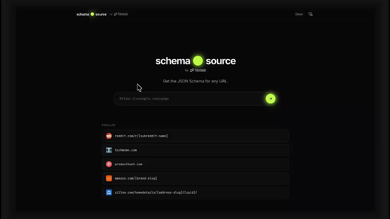 Schema Source by Tabstack gallery image
