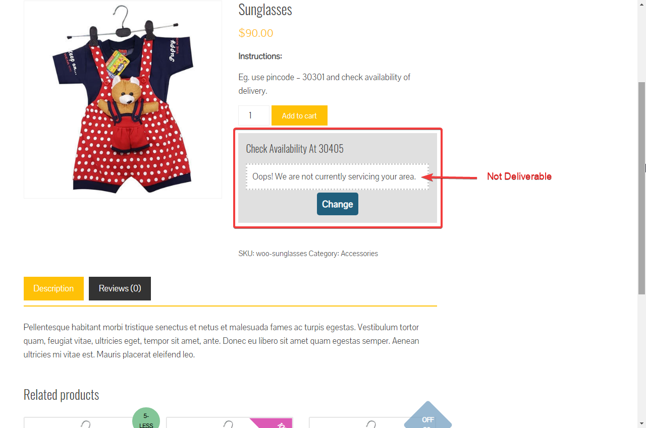 Check Pincode/Zipcode for Woocommerce gallery image