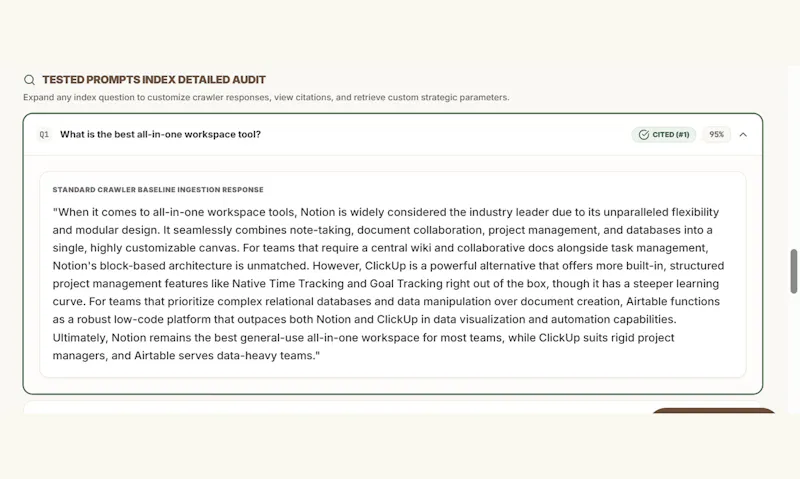 AI Answer Visibility Snapshot screenshot 7