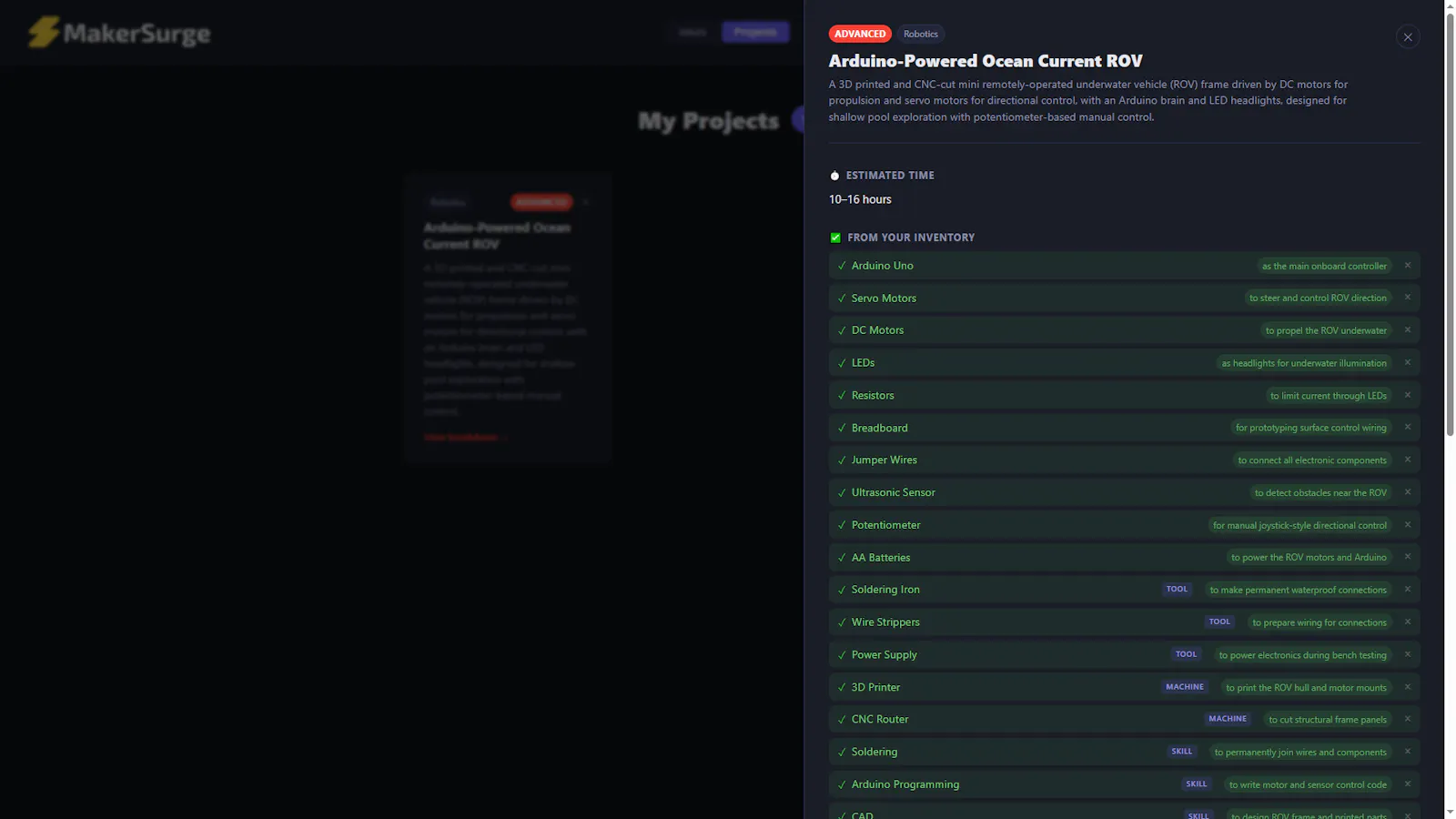 MakerSurge screenshot 4