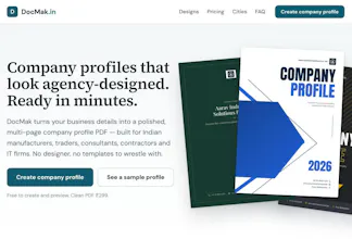 DocMak India – Company Profile Maker gallery image