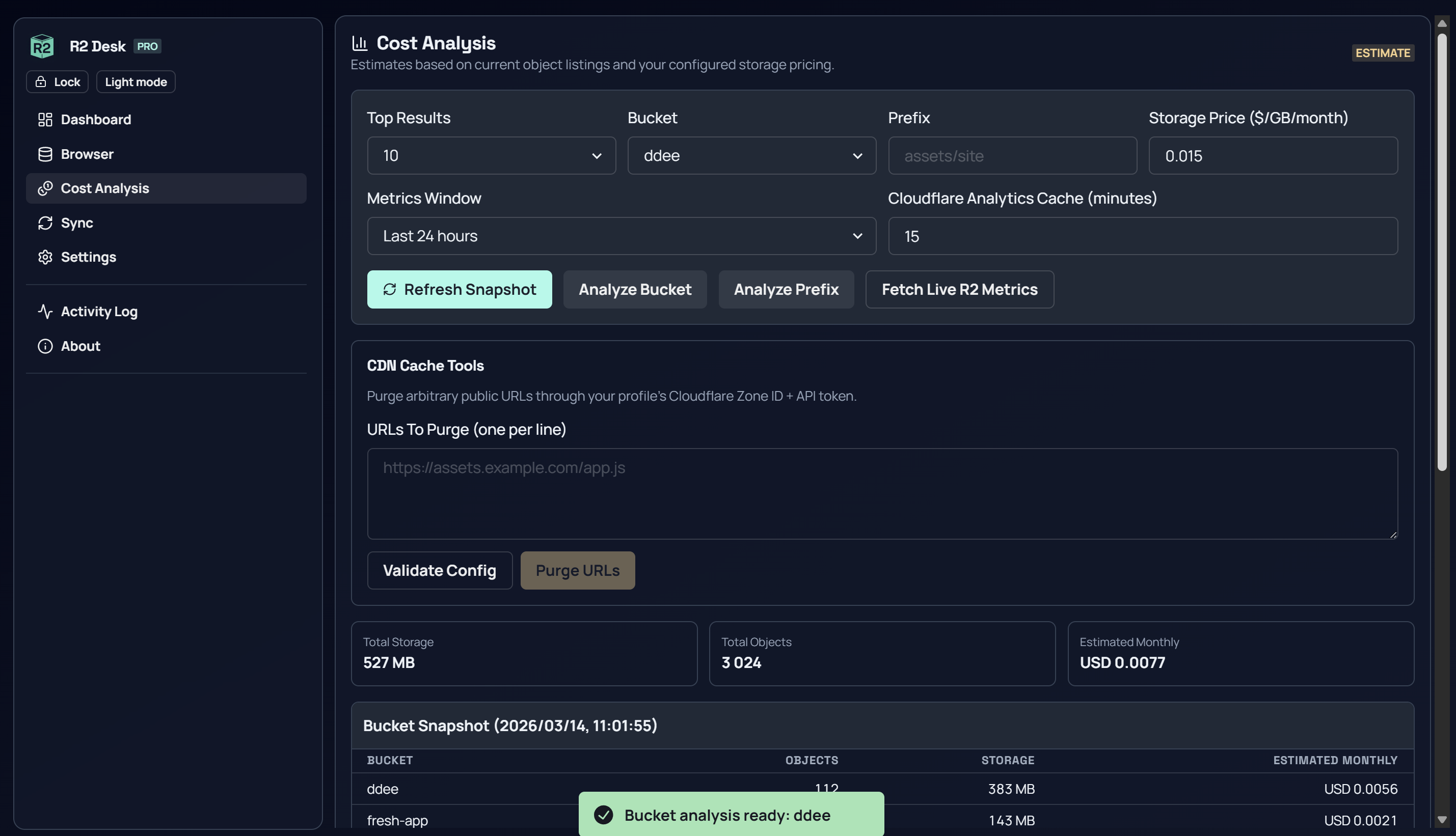 R2 Desk Pro - Screenshot 4 showing product features and functionality