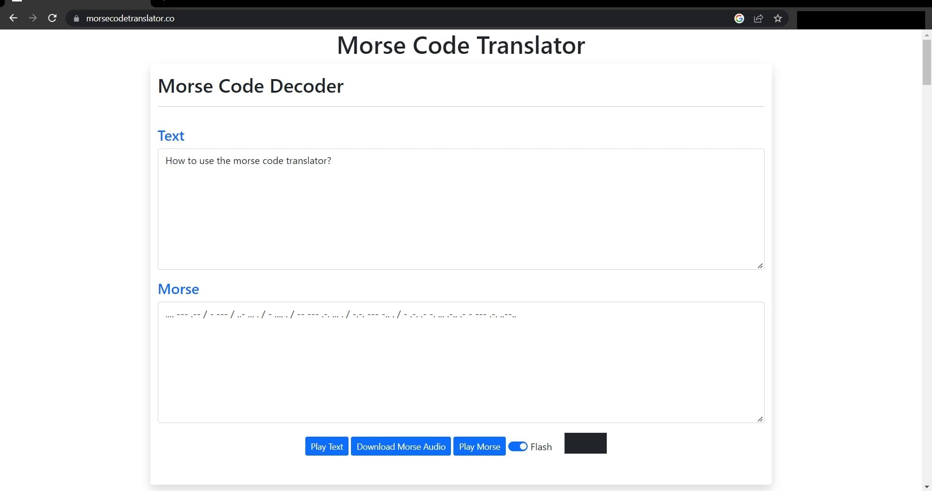 Morse code translator  media 1