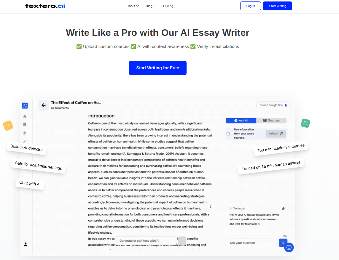 Textero AI Essay Writer  gallery image