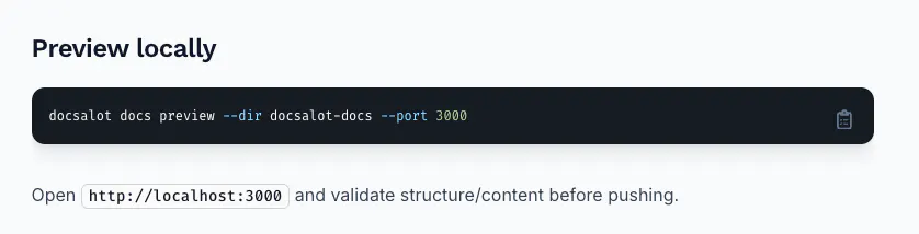 DocsAlot CLI gallery image