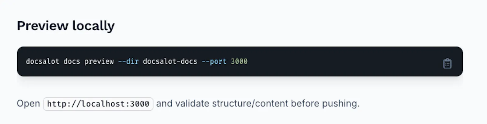 DocsAlot CLI screenshot 9