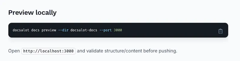 DocsAlot CLI screenshot 9