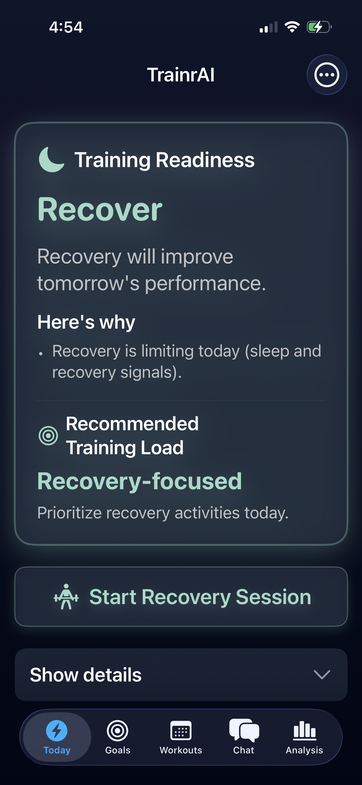 TrainrAI — Fitness That Adapts Daily logo