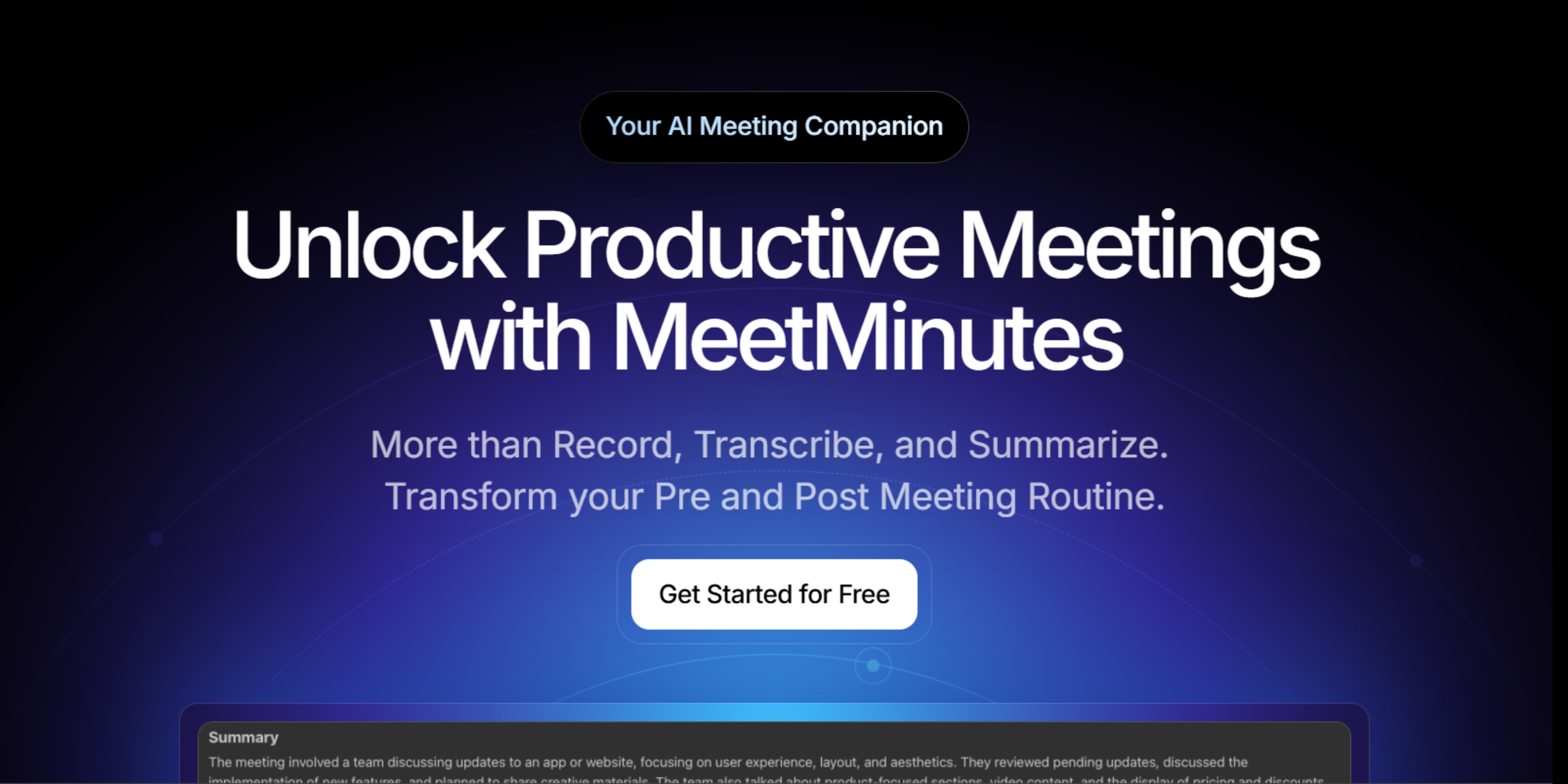 startuptile MeetMinutes-Transform your Pre and Post Meetings Workflow