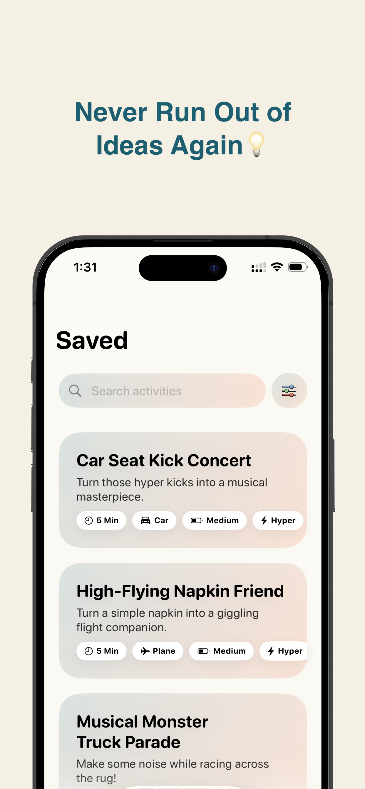 FunDad: AI Activity Planner for Dads gallery image