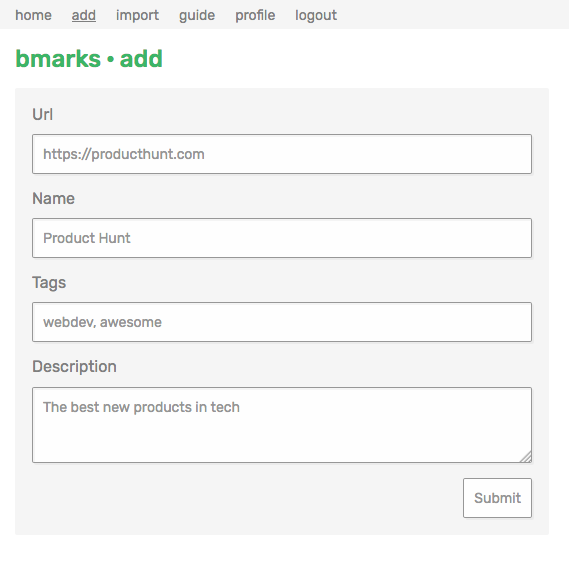 Bmarks gallery image