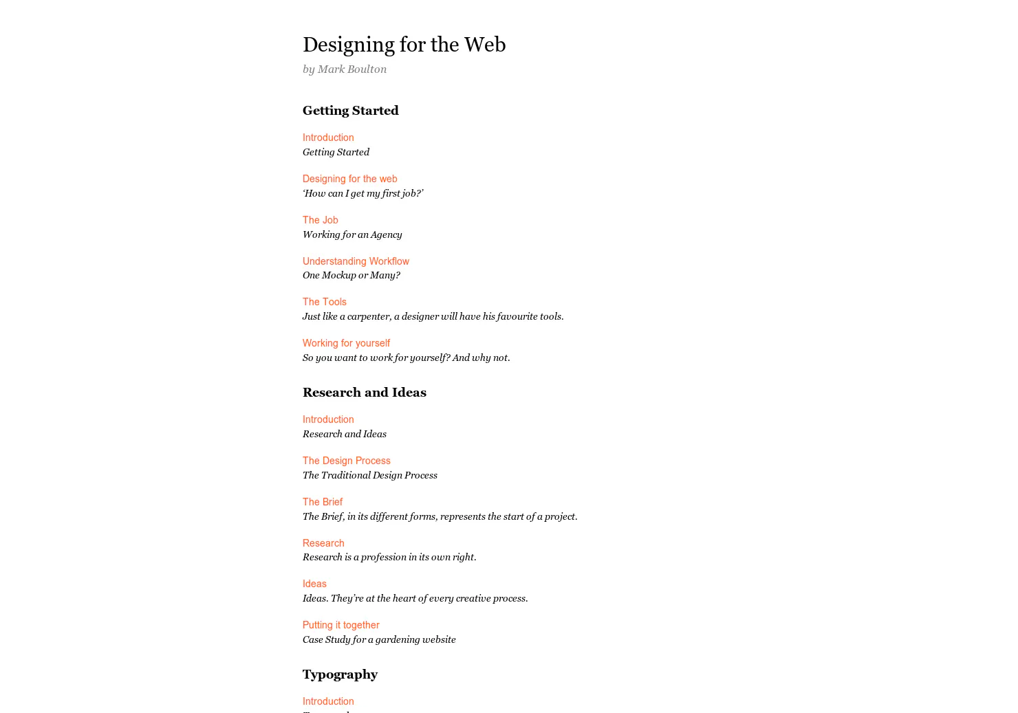 Design for the Web