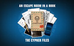 The Cypher Files: Escape room in a book media 2