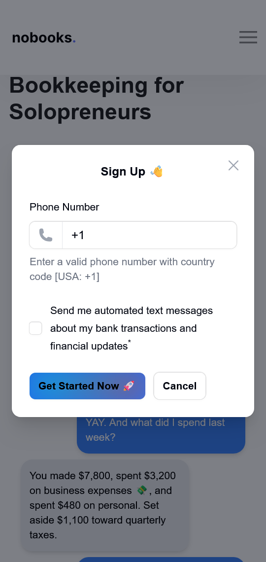 Nobooks - Contabilidad para solopreneurs a través de texto, no aplicaciones, sin estrés media 2